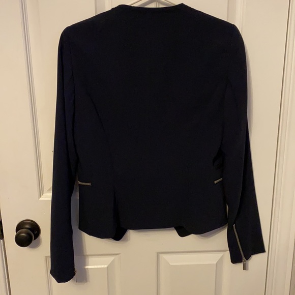 Beautiful navy blue moto blazer - Picture 2 of 3